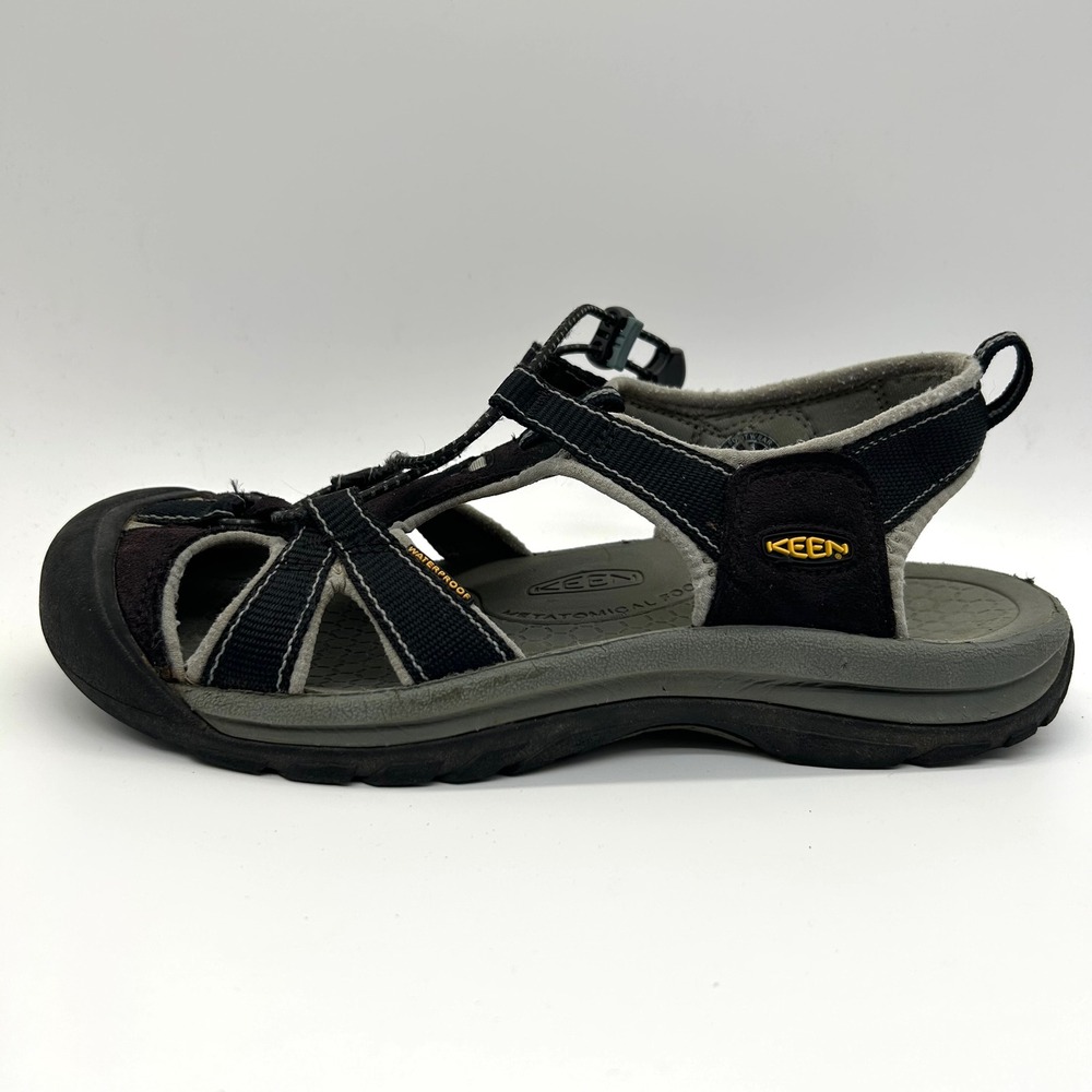 Keen Venice H2 Sandals Womens 11 Black Hiking Waterproof Gorpcore Trail Shoes